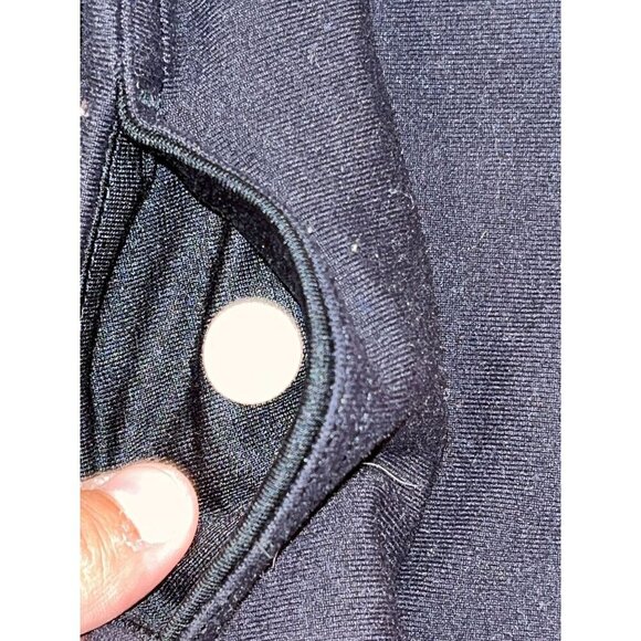 Lululemon Black Stretchy High Waisted Compression Shorts Women's Size 8 - Picture 5 of 7